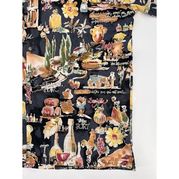 VTG Kahala John Severson Hawaiian Shirt Mens XL Drinks Cocktail Wine Aloha - Picture 6 of 9